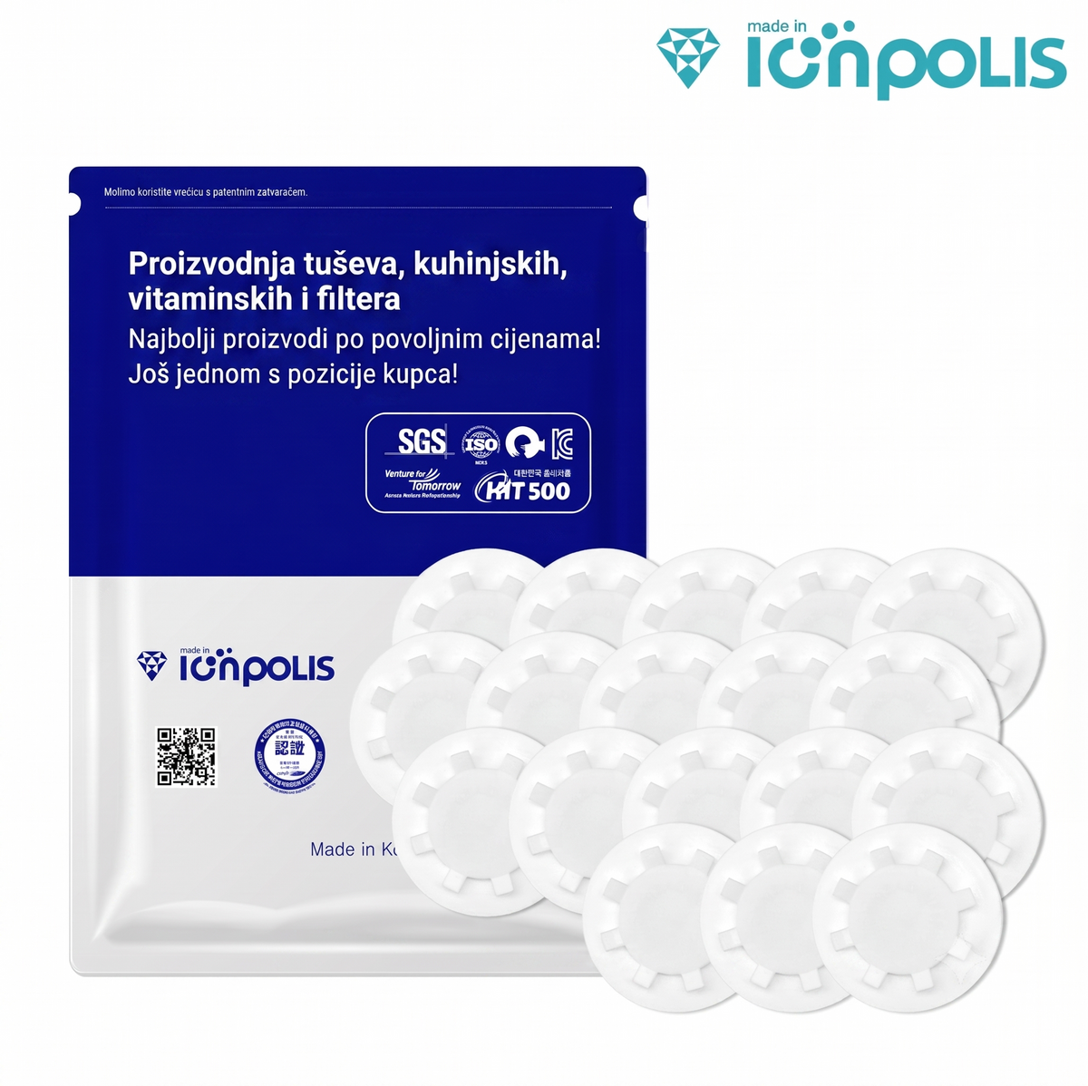 Ionpolis sedimentni zamjenski filter s certifikatom SGS ISO dokazano i testirano pomaze pri pročišćavanju vode 